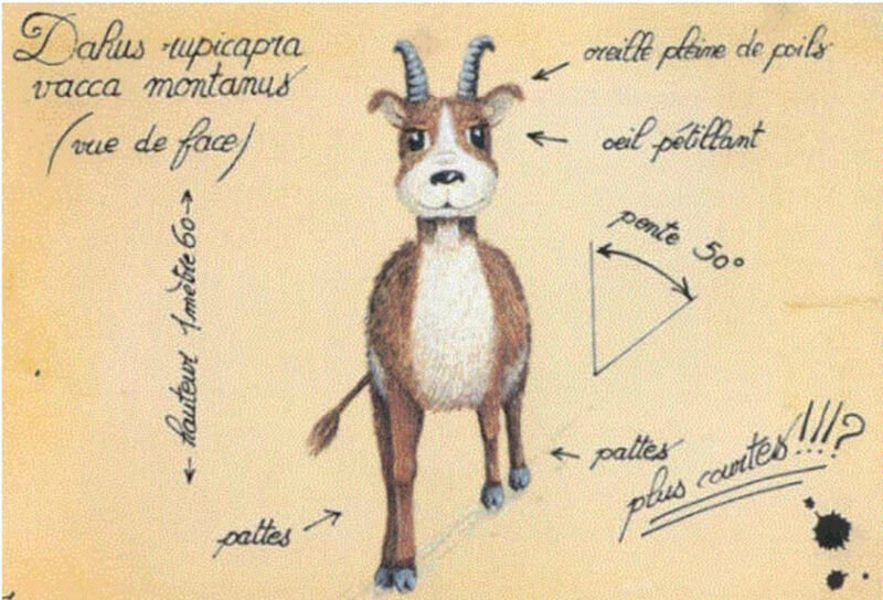 Le Dahu témoin de la scène